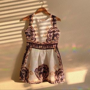 Tea dress elegant print